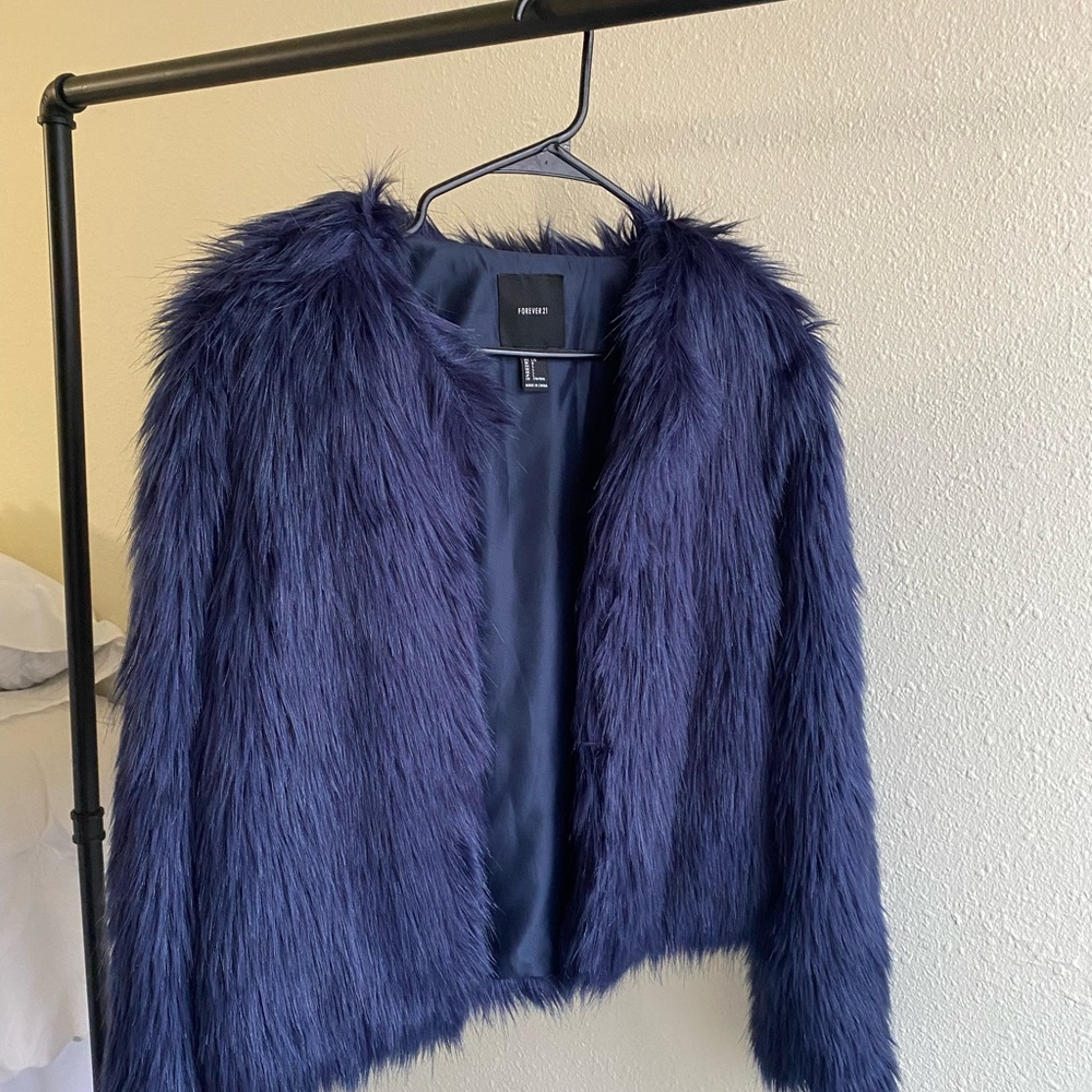 Forever 21 faux fur coat